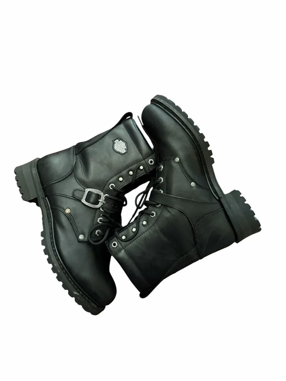 Harley- Davidson Men’s Black Leather Lace up Boots(size 11)